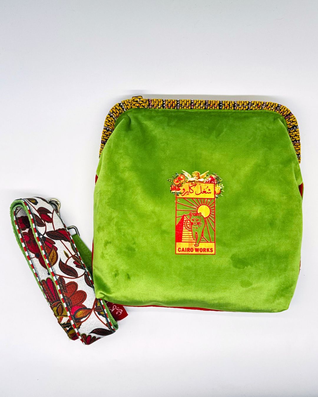 Velvet Green Clutch Gannet Fawakih El Zamalek