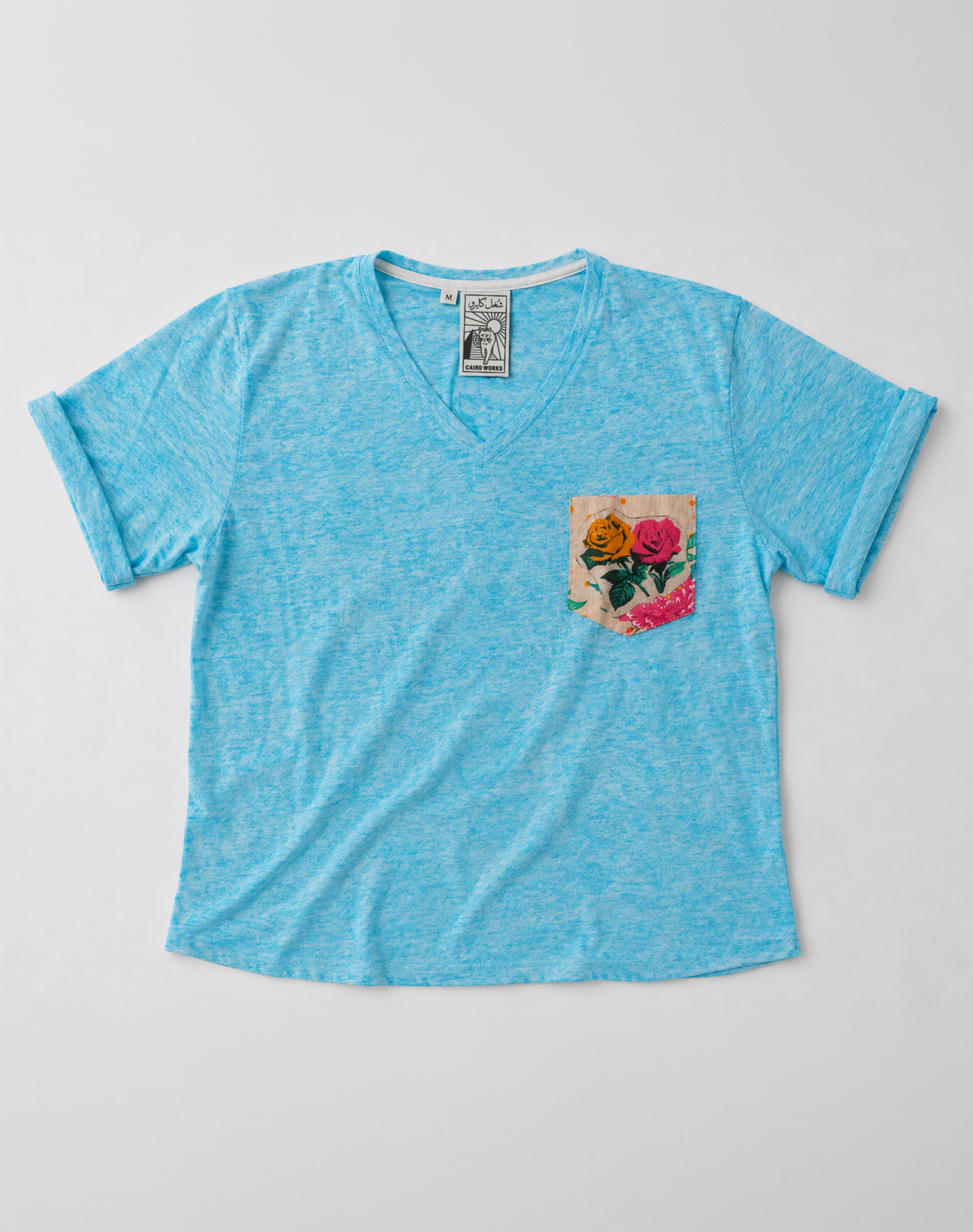 Roses in Blue Luxe T-Shirt