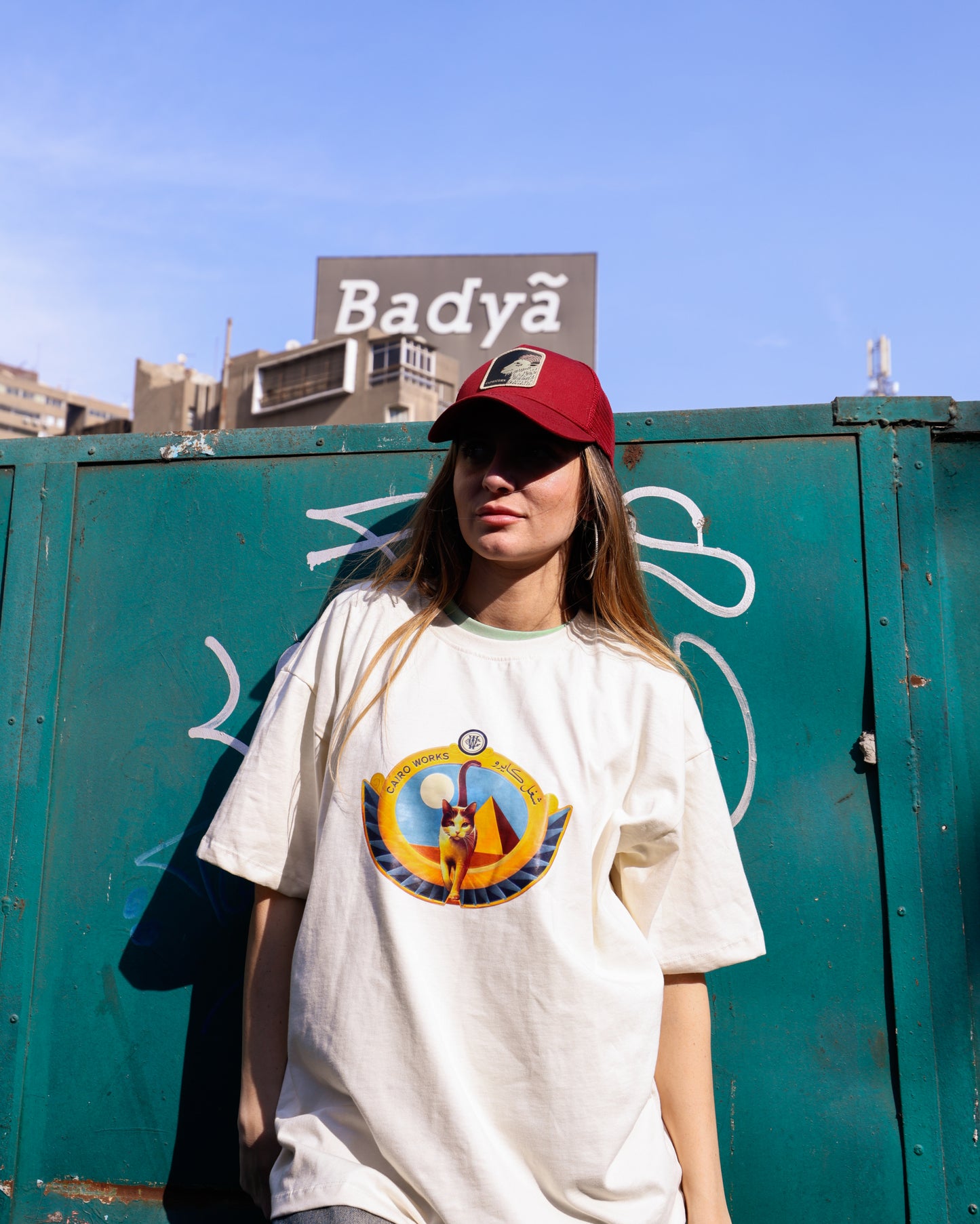 Cats Pyramid Unisex Oversized Tee