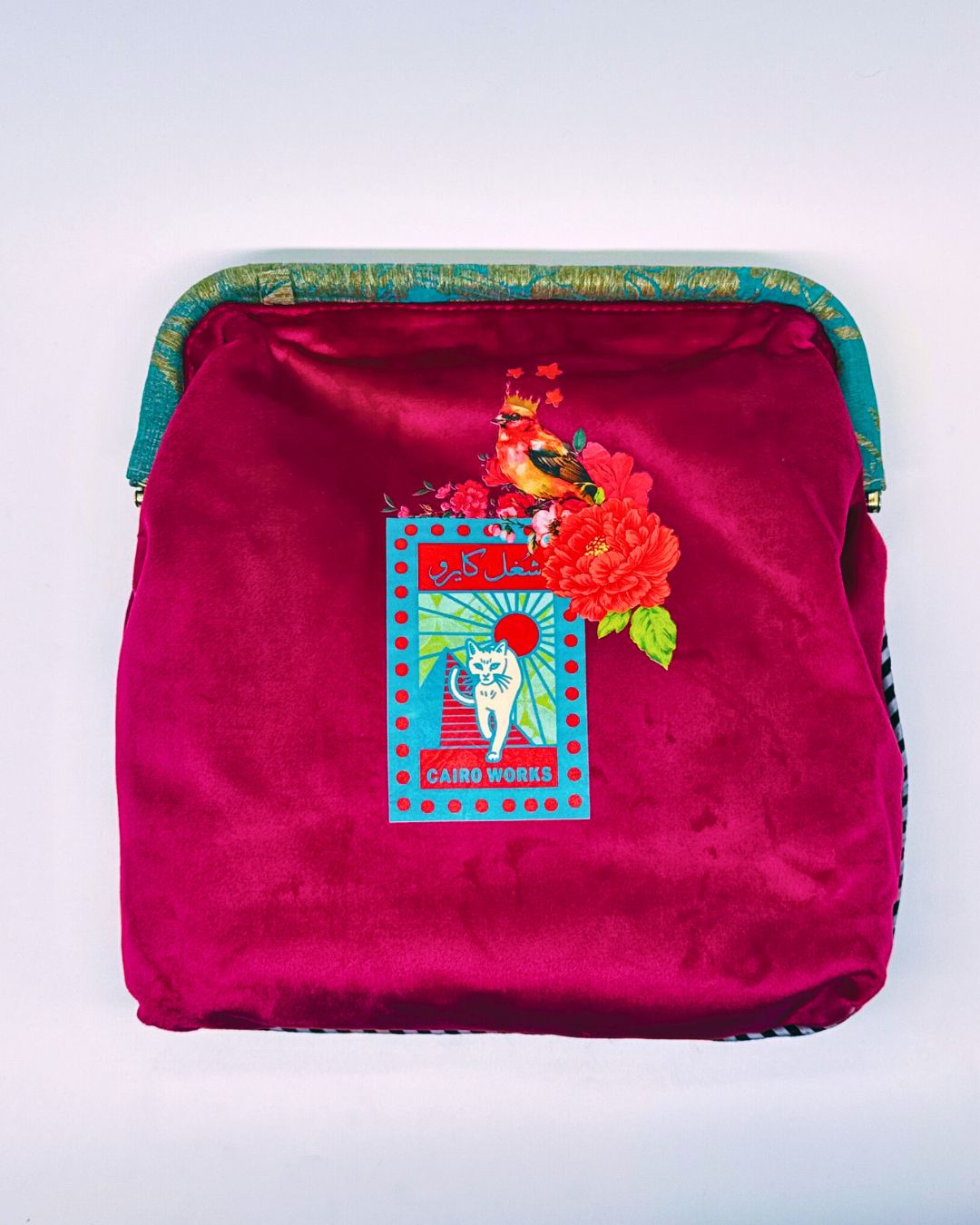 Velvet Clutch Fuchsia Ghayart Ra2yi