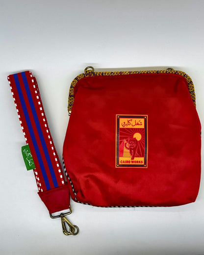 Velvet Red Clutch The Eyes