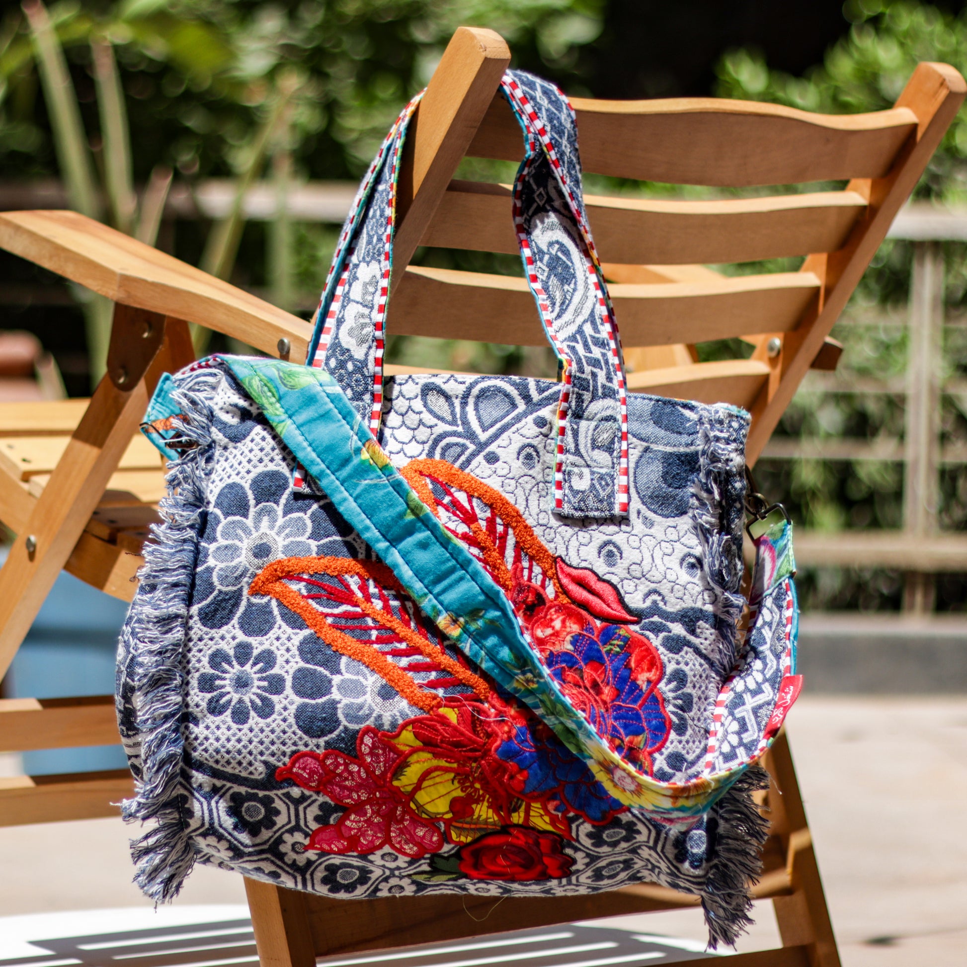 Maamoura Fabric Bag in Blue