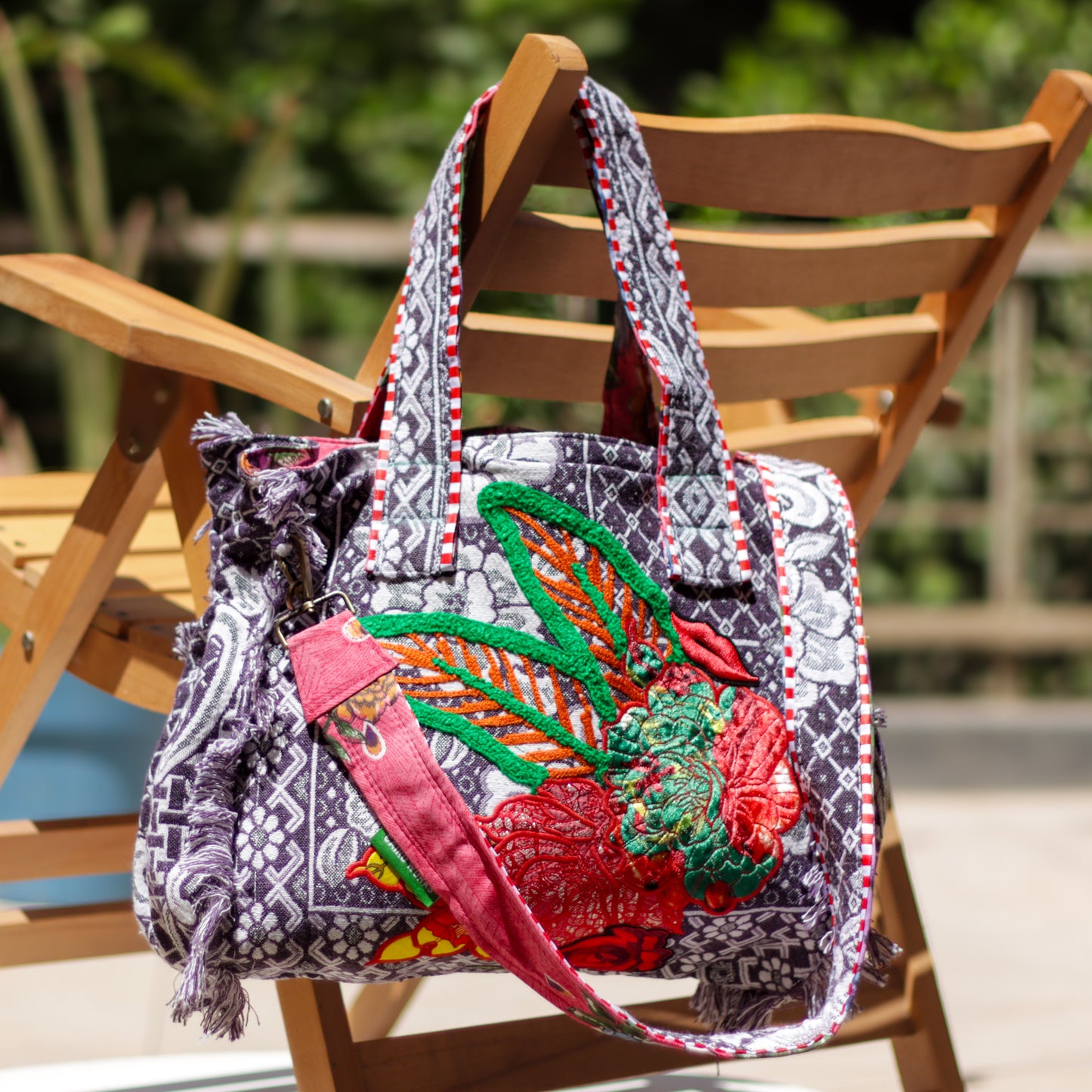 Maamoura Fabric Bag in Purple