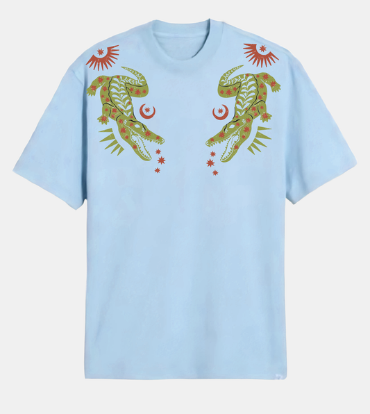 Symetrical Temsah El Nil Unisex Oversized Tee